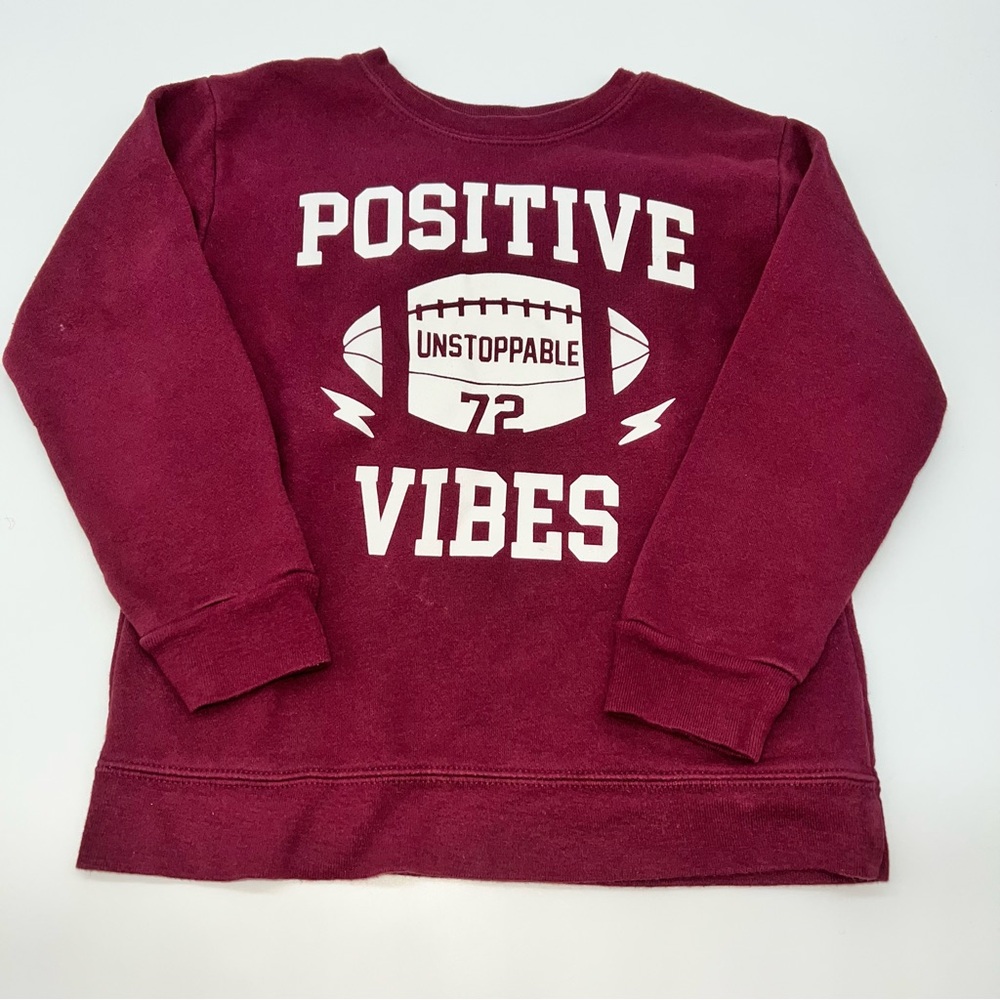 Garanimals Maroon Positive Vibes Sweatshirt